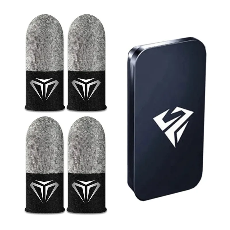 Gaming Accessories Bundle - 2個入りモバイルゲーム用指サック、防汗・滑り止めタッチスクリーン対応、通気性のあるゲーマー向け指カバー