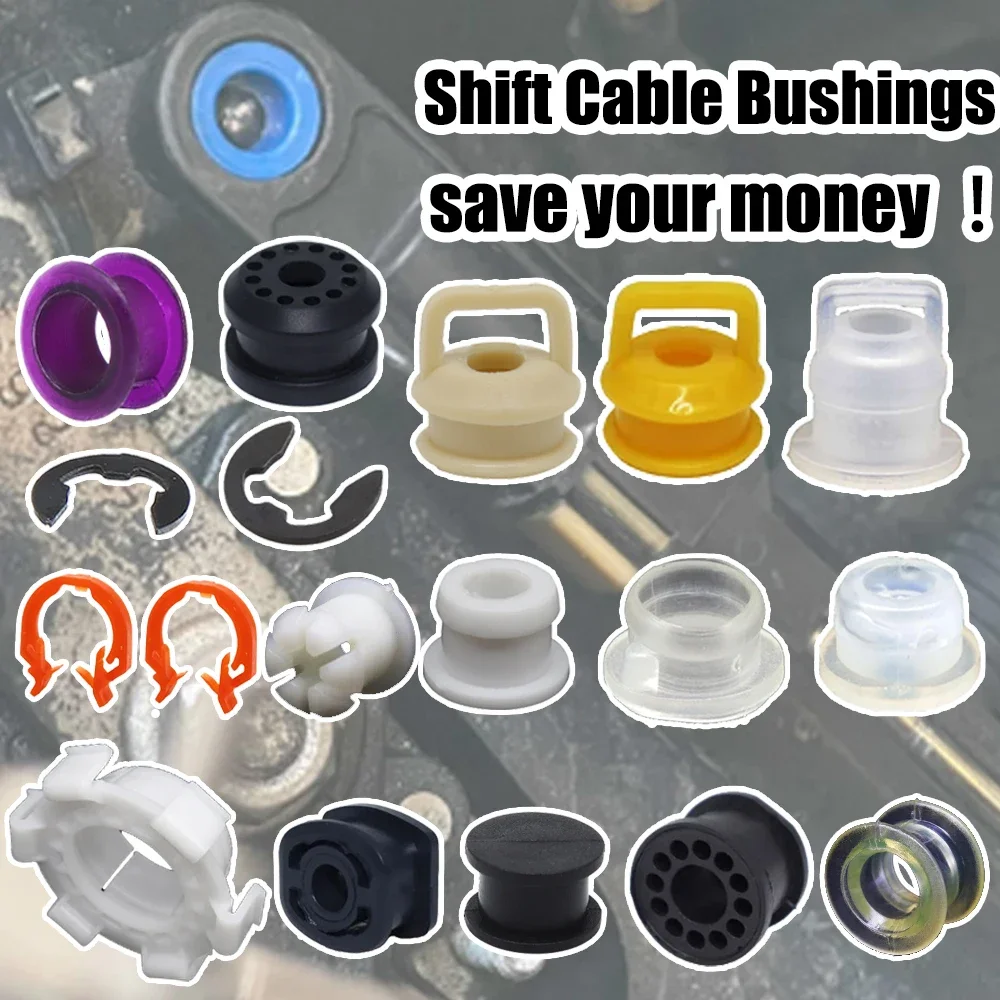 Sleeved Cable Kit - 手動ギアシフトケーブル,リンケージ,フレアスリーブ,ヘルメット修理キット,ラバークリップ,交換部品ケース,自動
