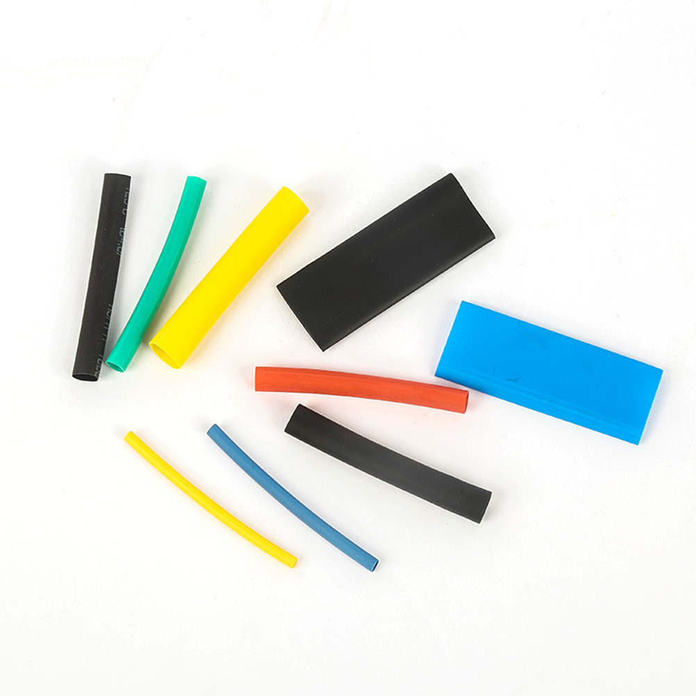 Sleeved Cable Kit - 530個入り 熱収縮チューブ ポリオレフィン製 電線保護チューブ 絶縁収縮チューブキット 配線ハーネス修理用