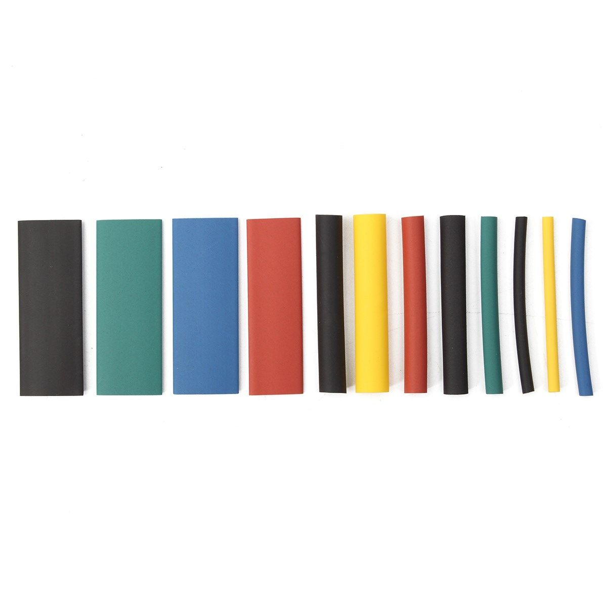 Sleeved Cable Kit - 520個入り 熱収縮チューブセット カラフルなフラットケーブルスリーブキット 複数サイズ 無難燃性 保管用