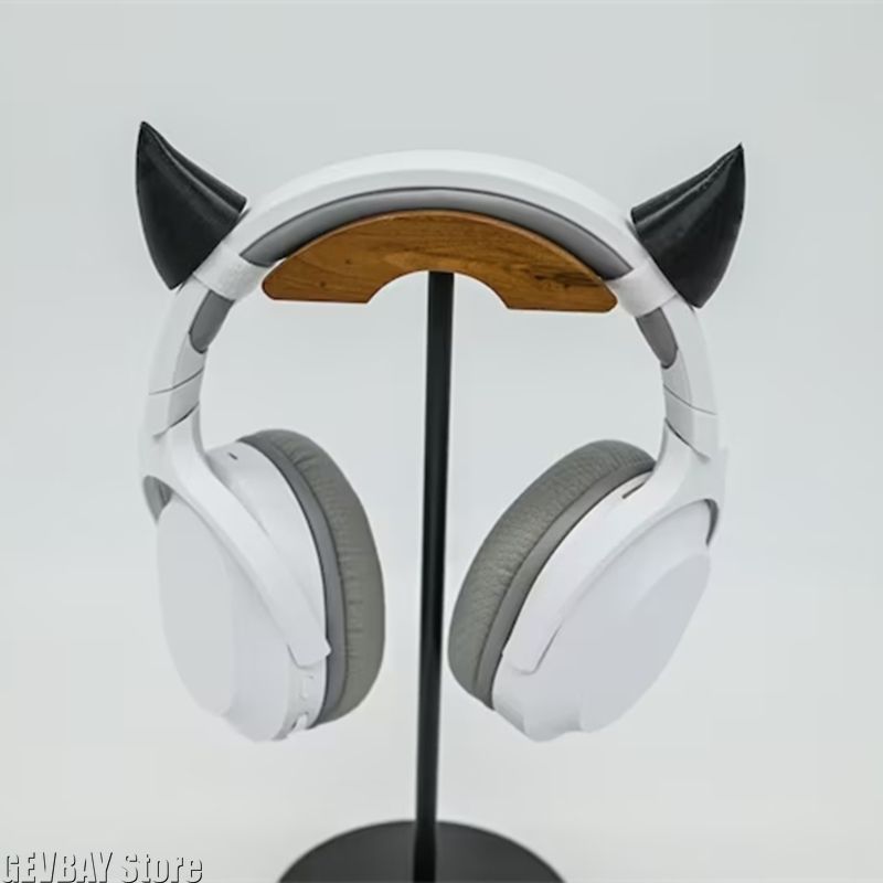 Gaming Headphone Accessories - 悪魔の角、ヘッドセット用、ライブストリーミング小道具、サキュバス、サタン、コスプレ、魔女、ゴス、ゲーミング、ゲーマー、ギフト、パーティー小道具
