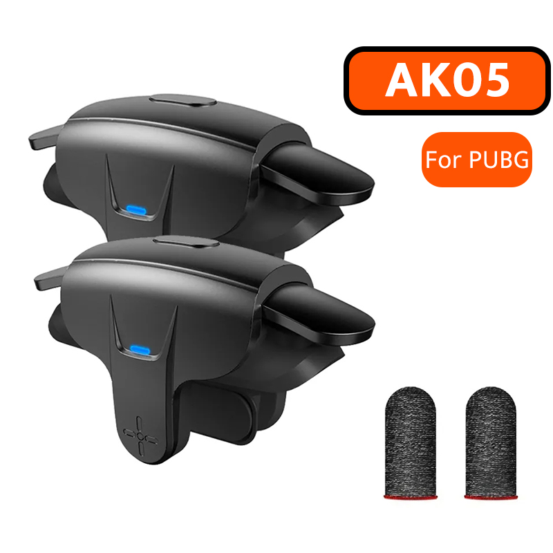 Gaming Accessories Bundle - AK05ゲームコントローラー PUBGモバイル用 携帯電話射撃照準ボタン ゲームパッドトリガー L1R1 シュータージョイスティック