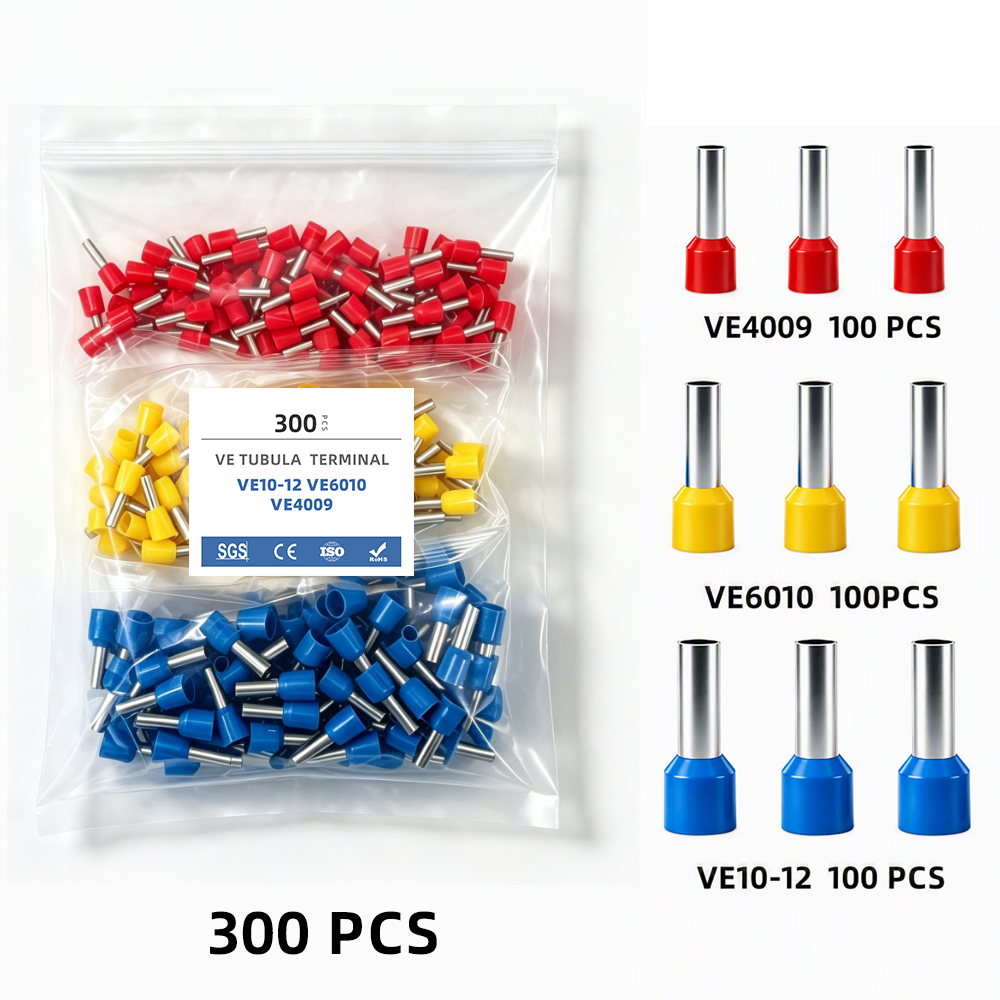 Sleeved Cable Kit - 300個入り ワイヤーフェルールキット VE4009 VE6010 VE10-12 |
