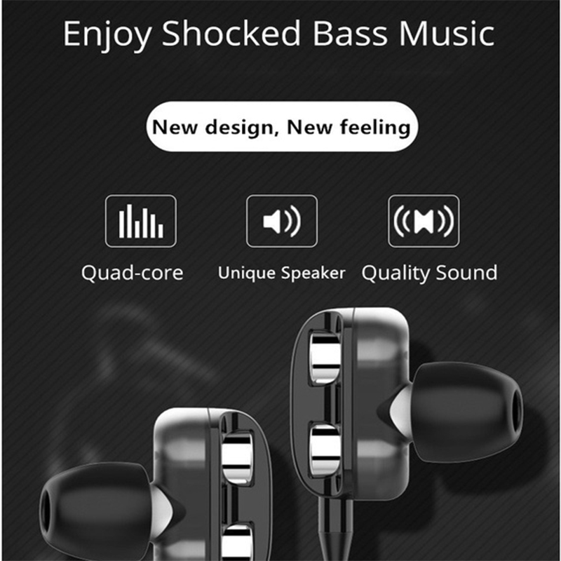 インイヤーステレオヘッドセット重低音サウンド iPhone  - Gaming Accessories For Android のレビューと価格