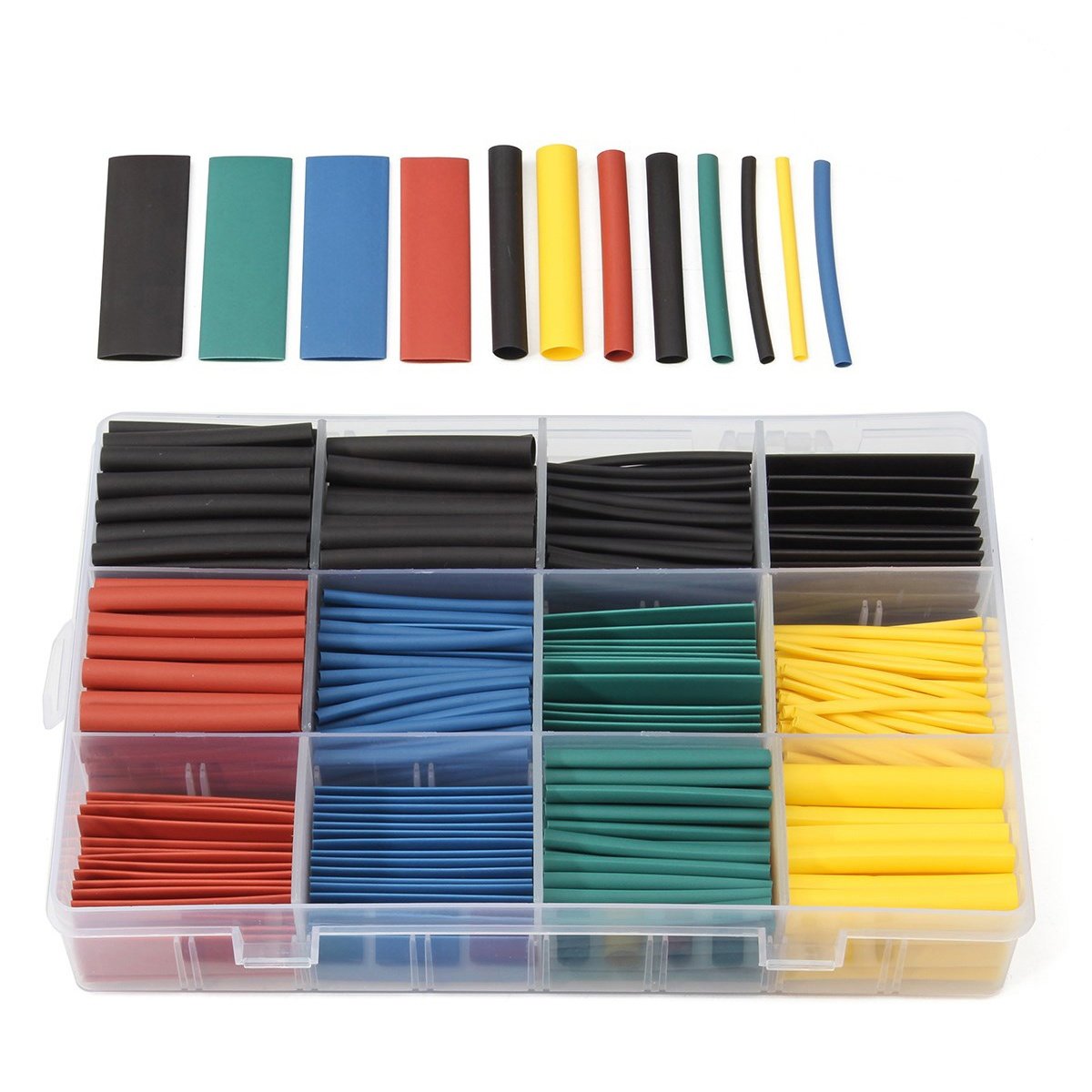 520個入り 熱収縮チューブセット カラフルなフラットケーブ - Sleeved Cable Kit のレビューと価格