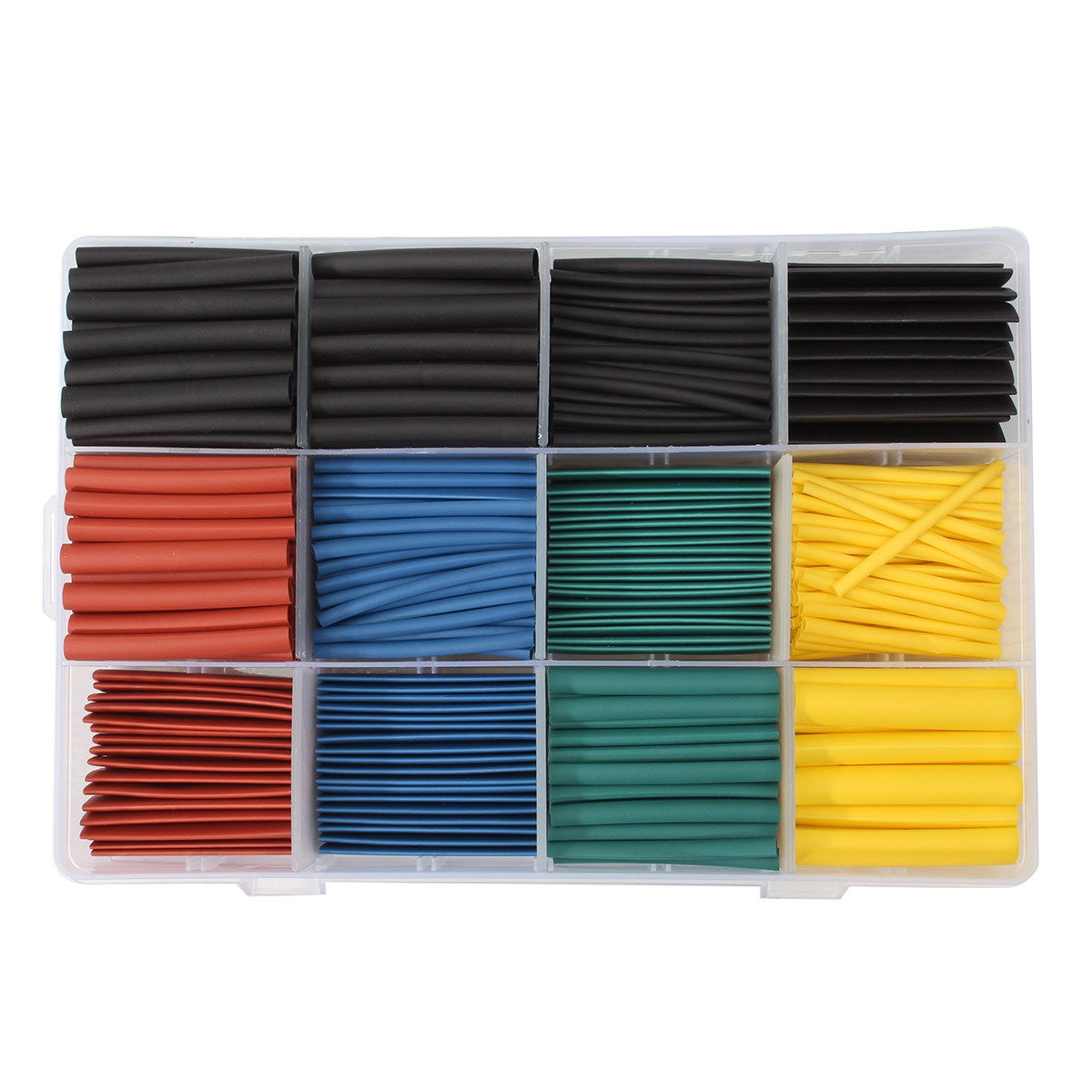520個入り 熱収縮チューブセット カラフルなフラットケーブ - Sleeved Cable Kit のレビューと価格