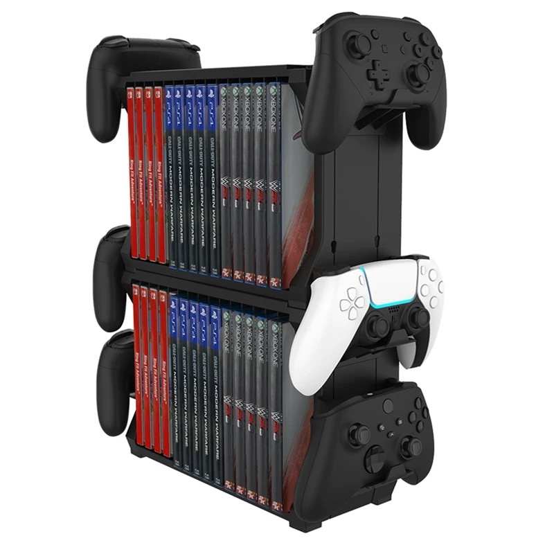 コントローラーホルダー付きゲーム収納ラック、ゲームアクセサリ - Gaming Accessories Rack のレビューと価格