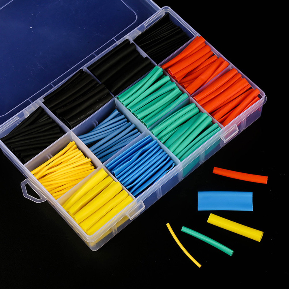 530個入り熱収縮チューブキット、耐久性のある電線保護用ケー - Sleeved Cable Kit のレビューと価格