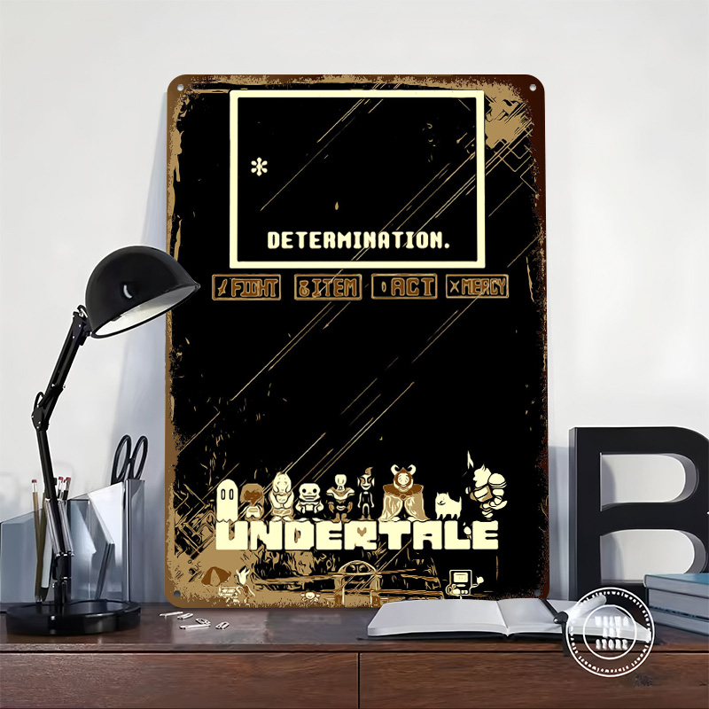 Undertale メタルポスター カスタムウォールアート  - Gaming Accessories Retro のレビューと価格